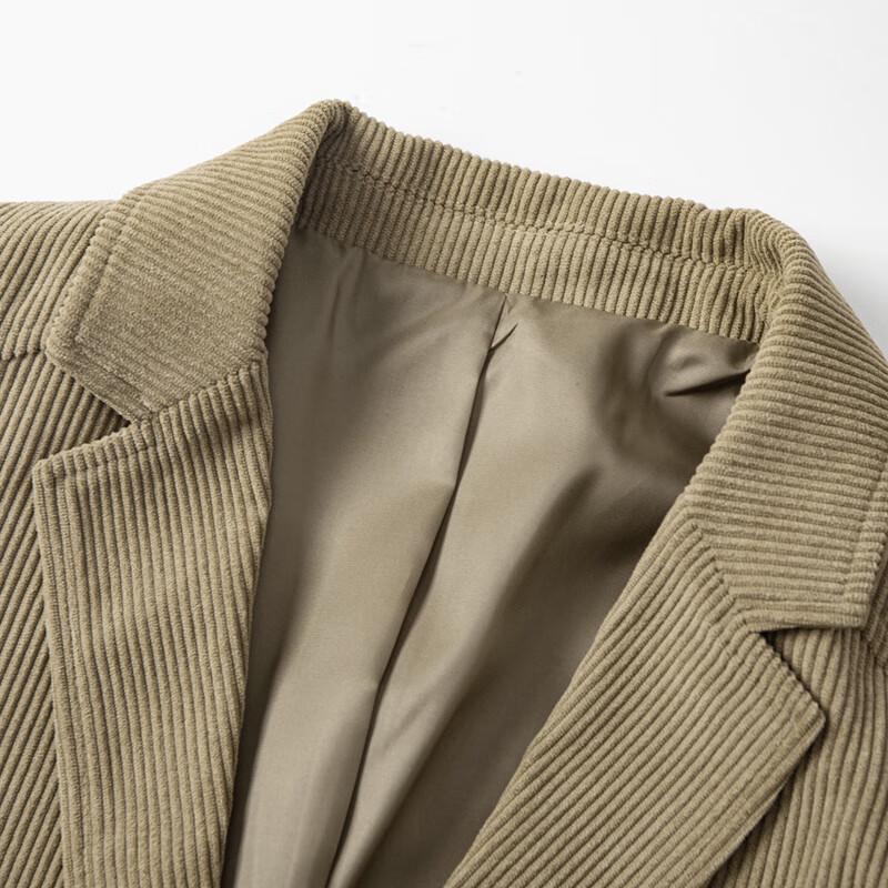 FIRS Men's Striped Corduroy Lapel Jacket