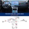 PPF Schutzfolie für BYD KING DM-i 2025 2024 Innenraumzubehör Transparenter TPU Schalthebelpanel GPS Mittelkonsolenaufkleber