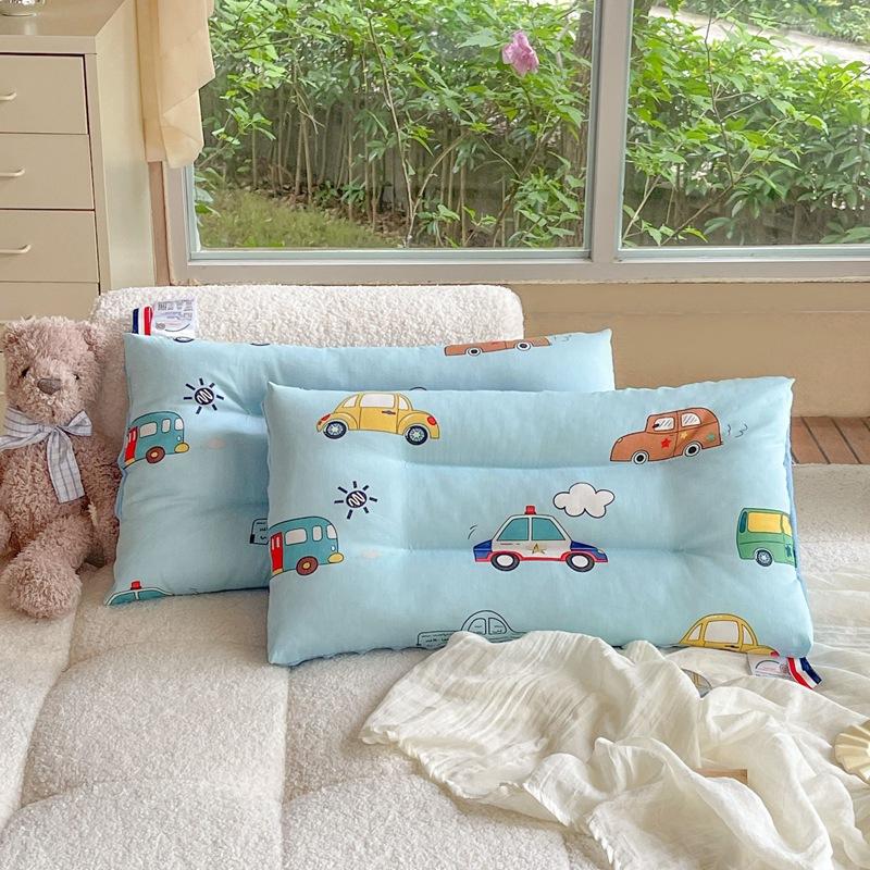 Cotton Cartoon Children's Pillow Core Soothing Beanie Pillow Removable Washable Kindergarten Children Adult Pillow