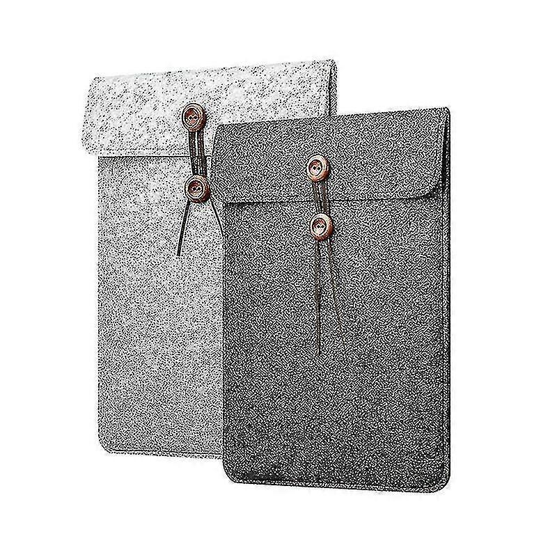 Wool Felt Soft Envelope Pouch Bag Laptop Sleeve Cover For 11/13/15 Inch Macbook