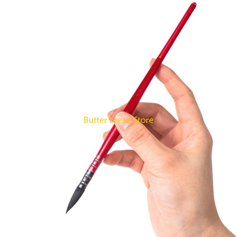 W89C Watercolor Paint Brush Nylon Bristles Paint Brush Fine Detail Paint Brush for Acrylic Gouache Oil Painting Model Drawing