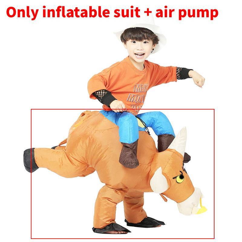 Halloween Inflatable Cow Costume For Kids And Adults Party Dress Up Prop Child 120-150CM