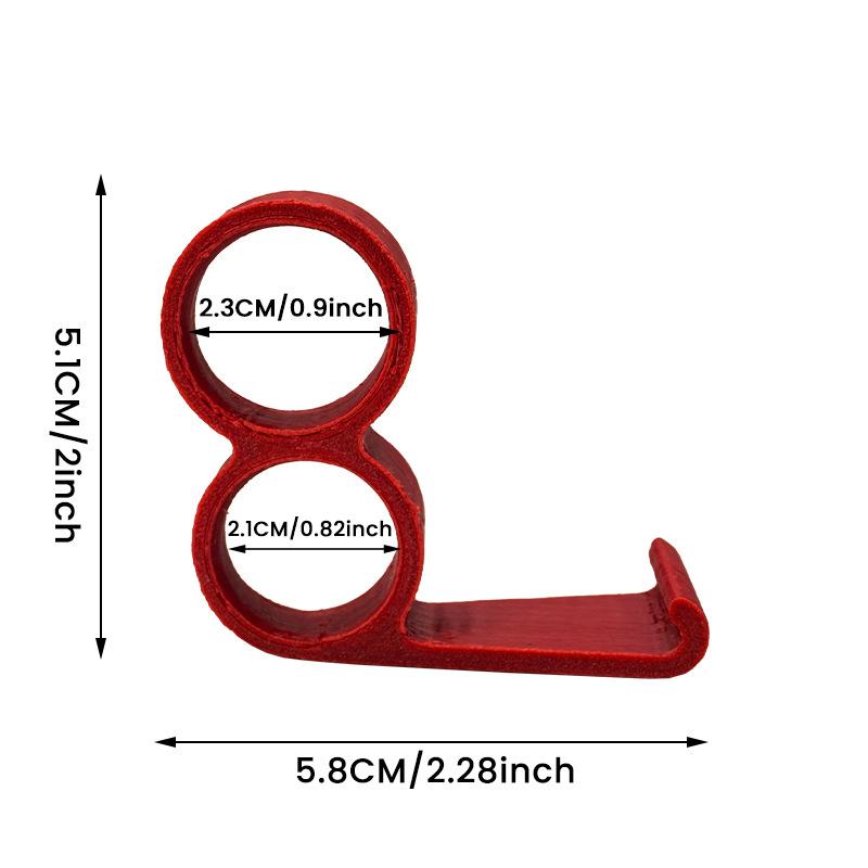 

1Pcs Creative Hand-held Plastic Ring Mobile Phone Anti-skid and Anti-drop Design One-handed Invisible Security Material