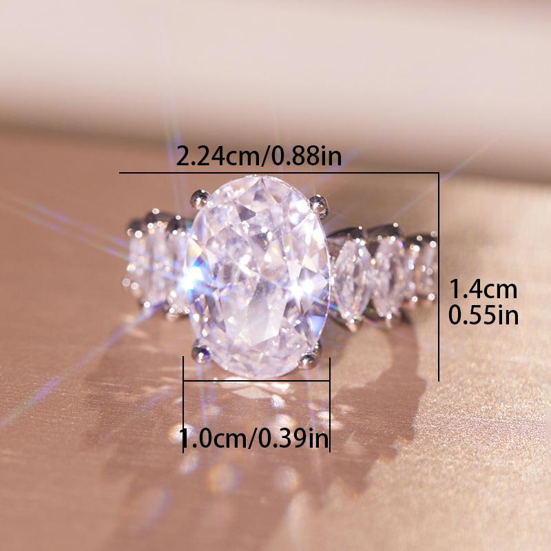 Simple Elegant Woman Wedding Rings With Brilliant Cubic Zirconia Stone Versatile Design Engagement Rings Eternity Jewelry