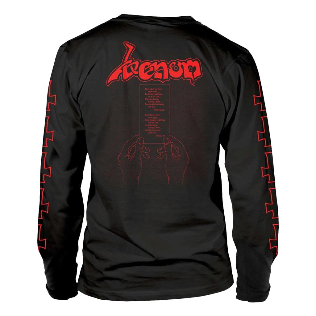 Venom Unisex Adult At War With Satan Long-Sleeved T-Shirt
