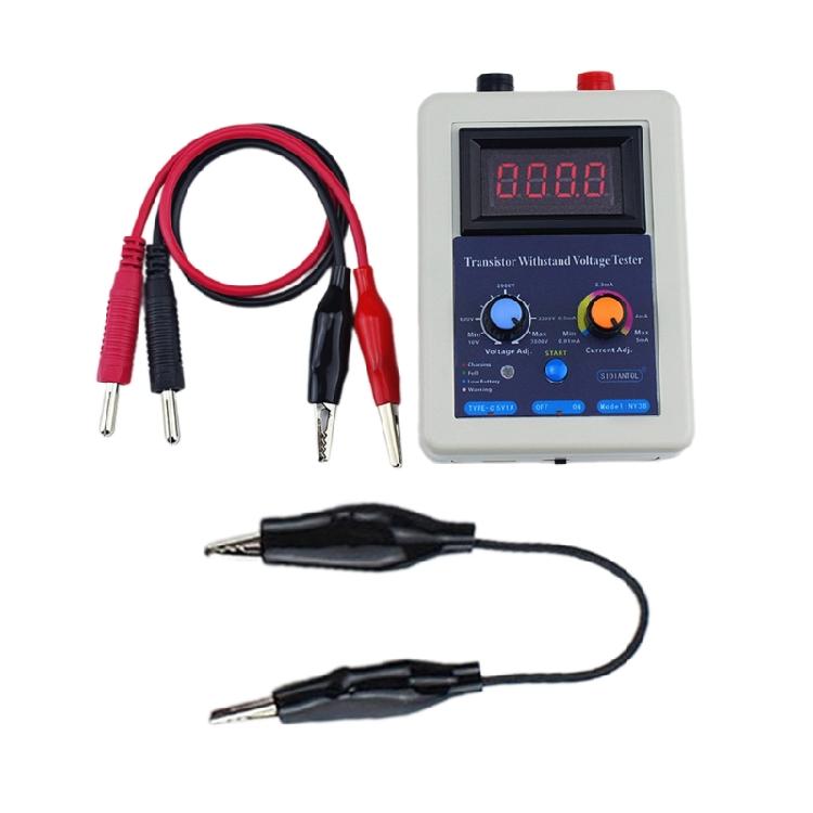 1 Set IGBT Testing Meter 0-3800V Adjustable Current & Voltage Tester with Clip Testing Cable for MOS/LED/MOVs Testing