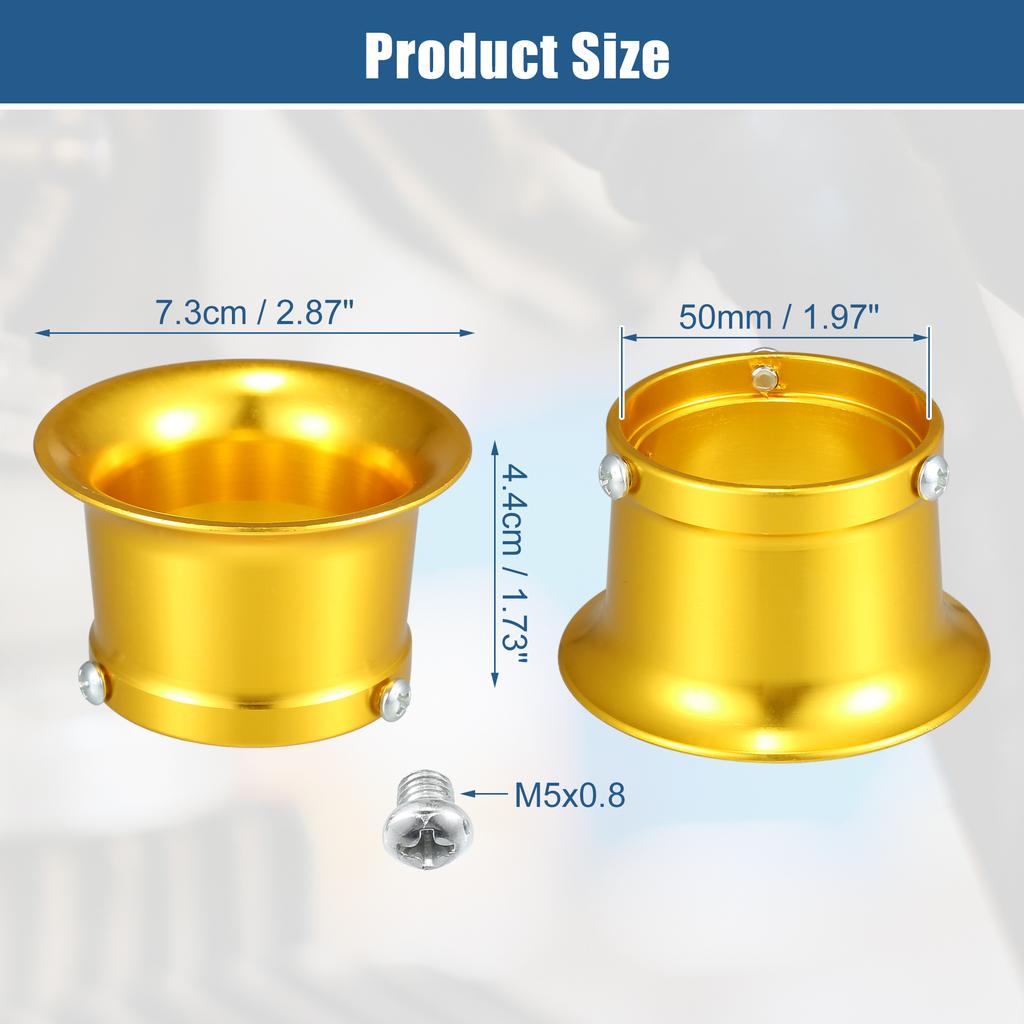 Motoforti 50mm Velocity Stack Motorcycle Carburetor Air Filters Carb Funnel Trumpet for Honda for Yamaha for Kawasaki