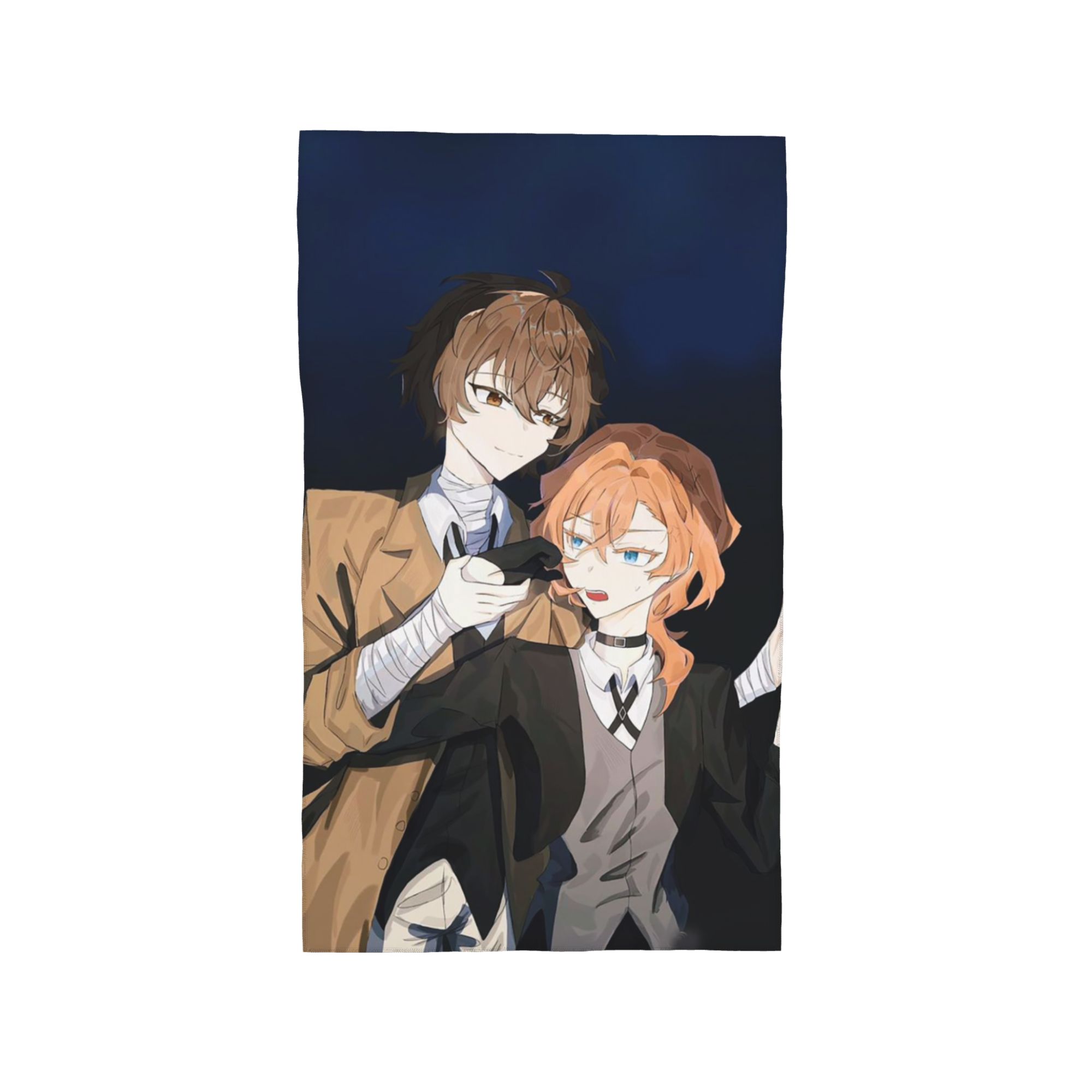 

Bungou Stray Dogs Wan Anime Dazai And Chuuya Soft Face Towel Quick Dry Pool Bath Cotton Towels Breathable W40*H60(CM)