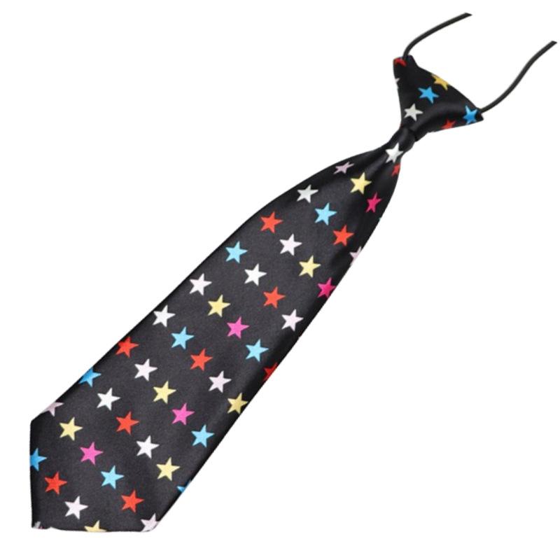 Kinderanzug Businessuniform Bedruckte Gestreifte Krawatte Gummiband Auftrittsgala Kinder Baby Accessoires