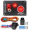 12V Ignition Switch Panel - 2-in-1 Rocker Switch with Relay Wiring Harness for Car and RV Modification