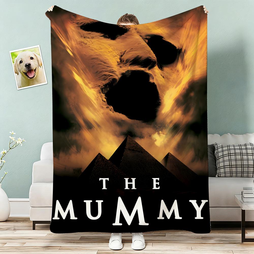 The Mummy Throw Lightweight 240g Flannel Blanket Soft Skin-friendly for Summer Cooling 75x90cm