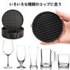 HAQIUHETO Stylish Silicone Coasters, Heat-Resistant and Waterproof, for Glasses, Tumblers, Cups, Sake Cups, Mugs, and Teacups, Birthday Gifts, Round,