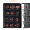 PU Leather Coin Album 10 Pages 120 Pockets Coin Album for Coins Pockets Commemorative Coin,medallions Badges Collection Book