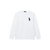 Felpa Girocollo in Pile Ricamata con Logo Big Pony Polo Ralph Lauren Uomo felpa Bianco MNPOKNI16820474-100