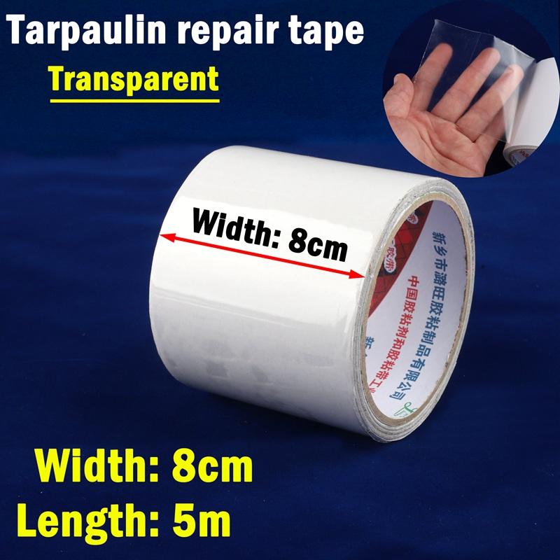 1Roll Universal Outdoor Awnings Tarp Truck Car PE PVC Tarpaulin Repair Glue Waterproof Adhesive Tape