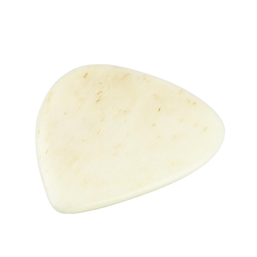 Guitar Pick Ox Bone Skidproof Easy Playing Plucking Pick Accessory for Performance Flat and Concave Surfaces
