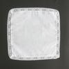 3Pcs 25x25cm 100% Cotton Women Lady Handkerchiefs White Color Embroidered Hankies Square Scarf DIY Painting