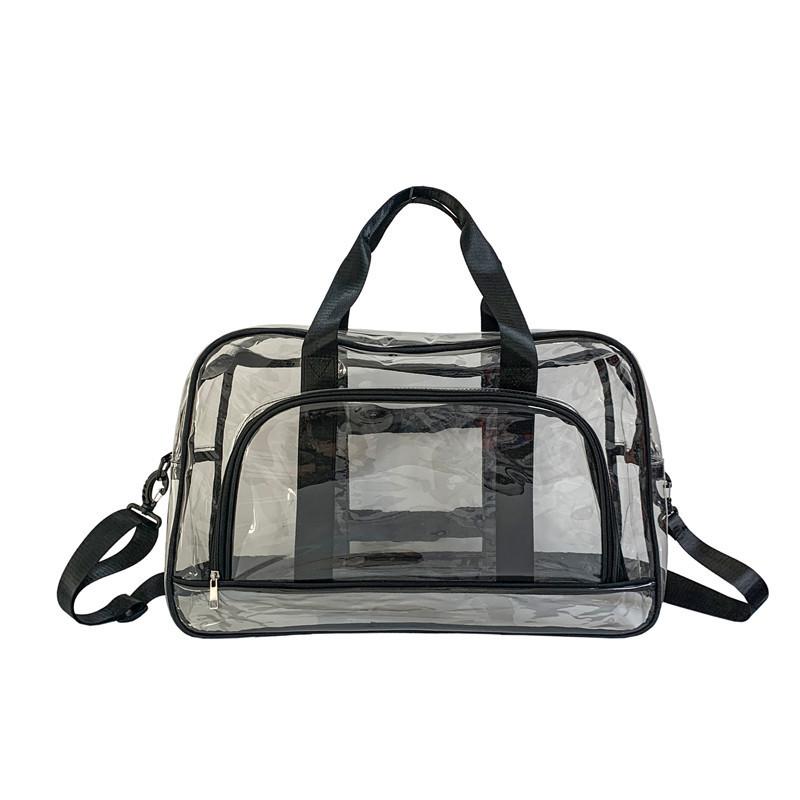 Borsa da Viaggio Grande Capacità Impermeabile in PVC con Design Trasparente per Viaggi Casual