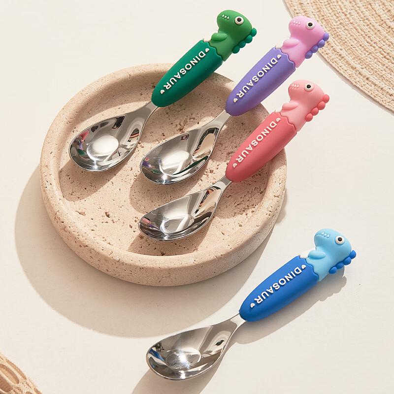 Kids' Soft-Handle Dinosaur Spoon