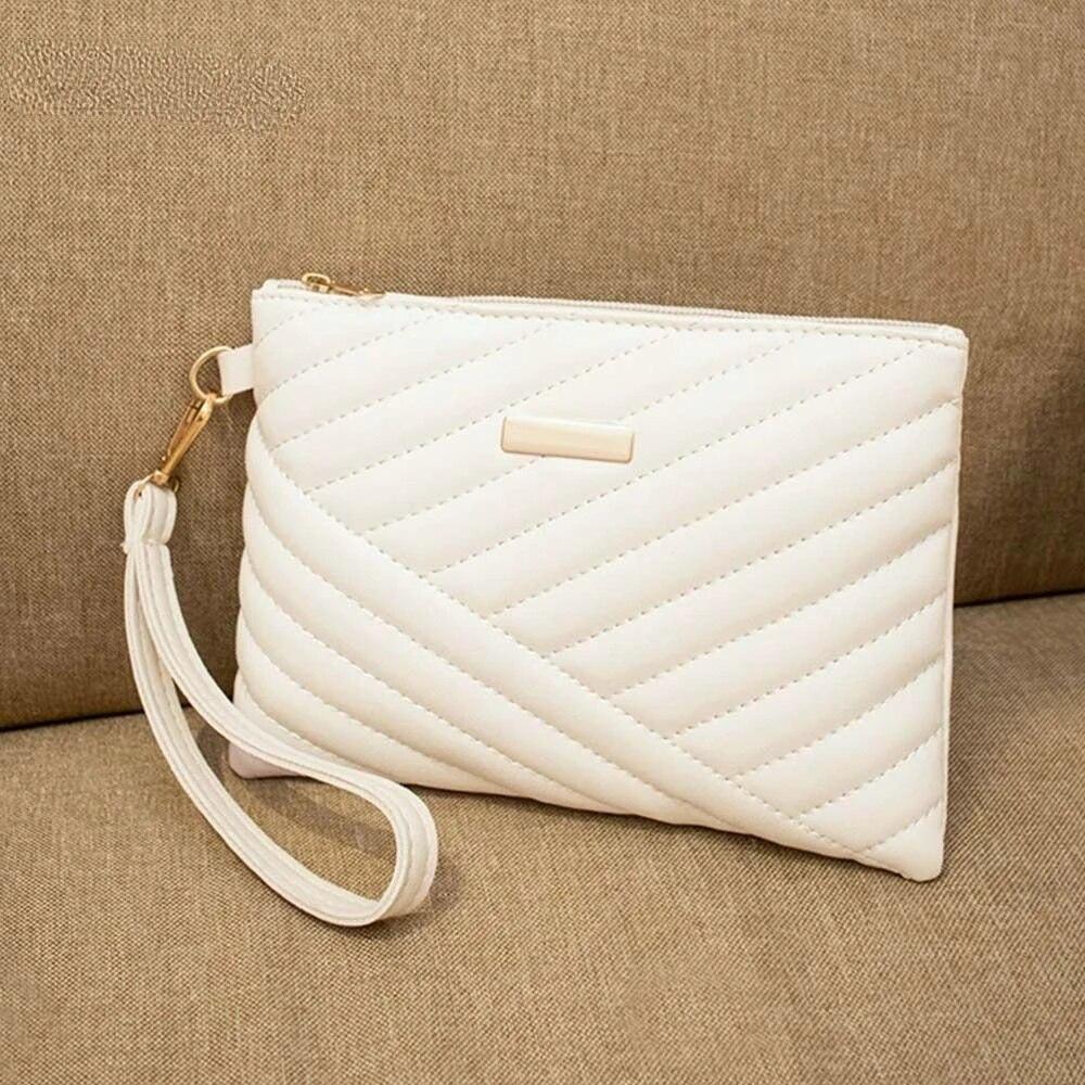 Stilvolle Lederarmbandtasche für Damen, tragbare Umschlagtasche, Clutch, kleine Geldbörse, Reiserucksack, Einkaufstasche, Zubehör