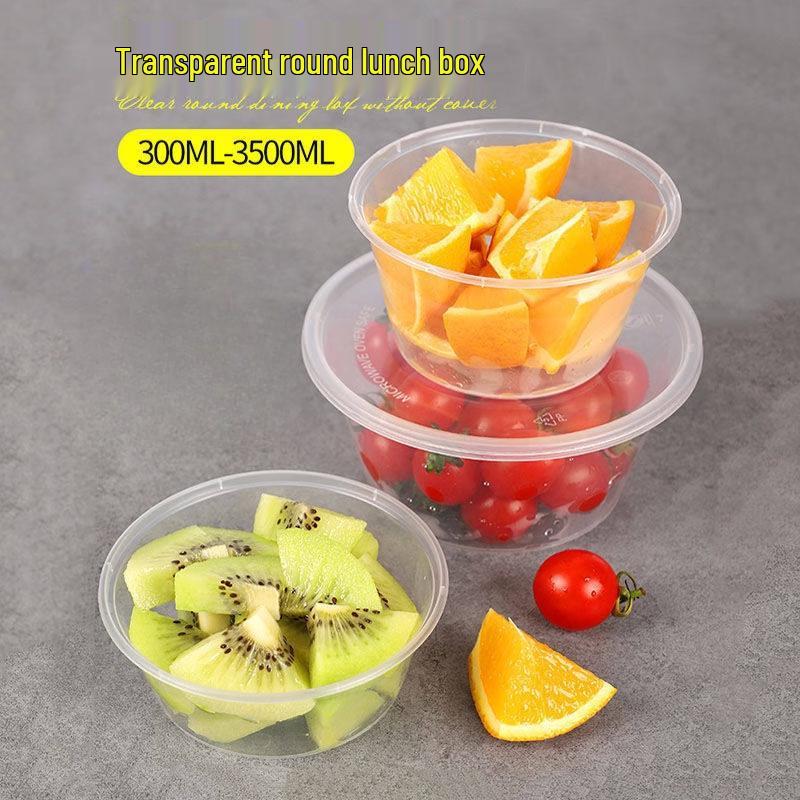 Disposable Round Transparent Food Container