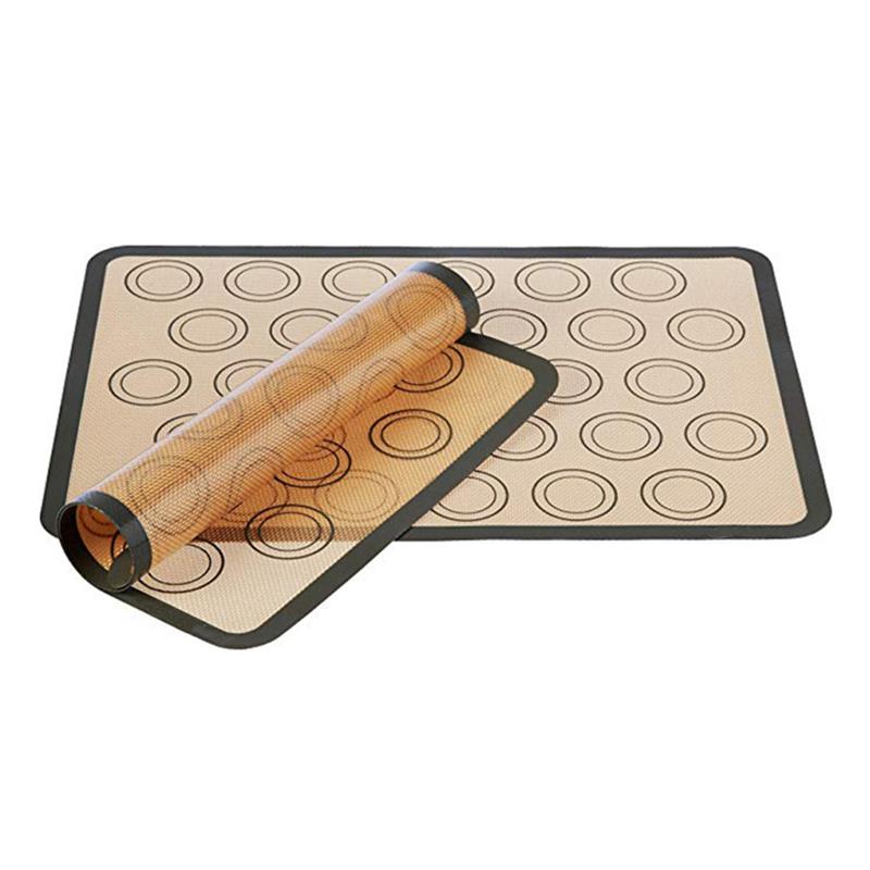 Silicone Baking Mat for Bake Pans Macaroon/Pastry/Cookie Making Professional Food Safe Non-Stick Baking Tools for Cakes