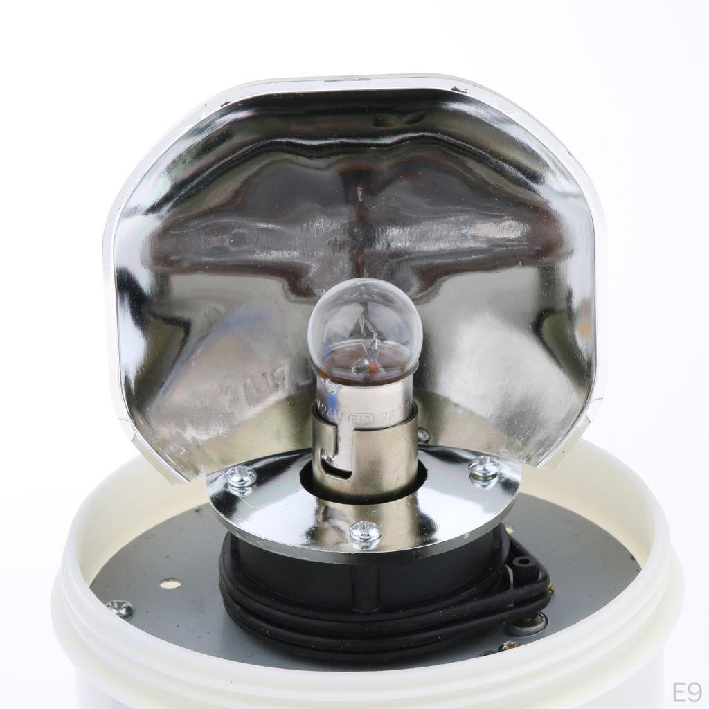12 LED Warning Light Workshop Round Truck Car Signal