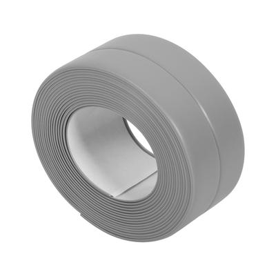 Tira Autoadhesiva de Sellado para Baño y Pared, Borde de Recorte para Fregadero, Cocina (#3 Gris 38mm x 3.2m)