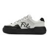 Fila Mode Campus Polyvalent Simple Confortable Rétro Baskets Basses Baskets Femme Noir Blanc F12W512205FJB