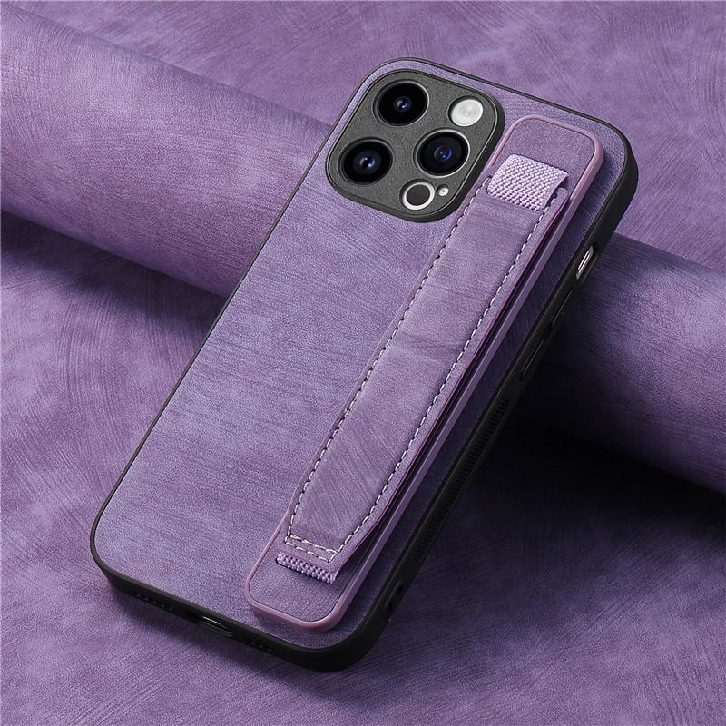 Wrist Strap Leather Phone Case for iPhone 15 Pro Max 14 Plus 13 12 for Samsung Galaxy S24 Ultra S23 S22 S21 FE A35 A25 A15 A05 A54 A24 A14 A53 Cover