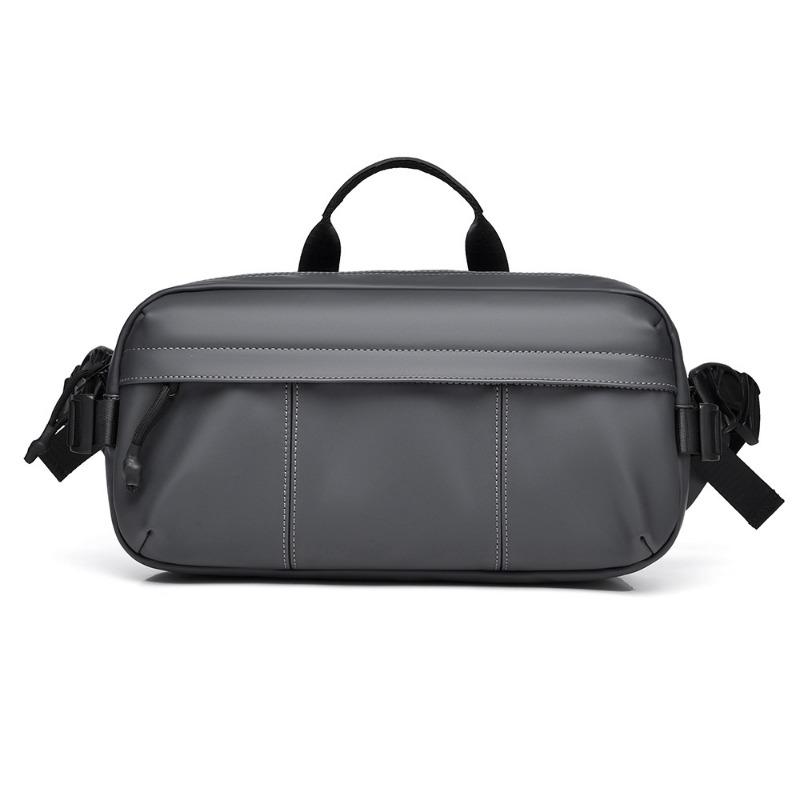 Crossbody Bag Men's New Casual Fashion Breast Bag Oxford Leather Film Portable Shoulder Bag