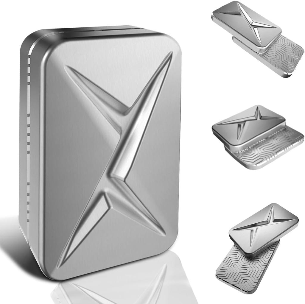 OBEST Fidget Magnetic Metal Push Fidget Time EDC Stress Push Push and Pull Adult New Silver Toy, Slider, Killer, Relief, Cards, Blocks, Gift,