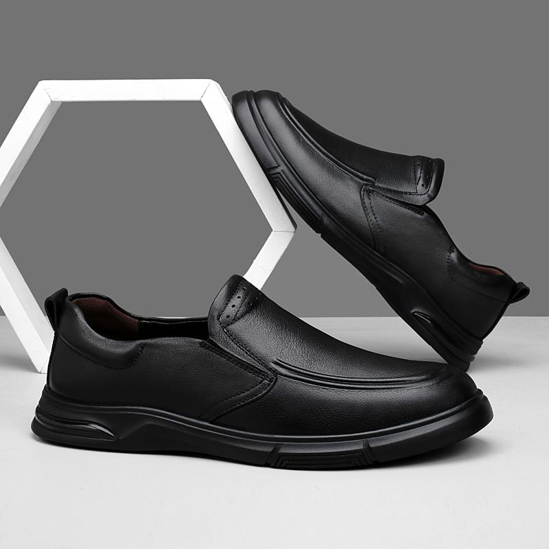 Men's Genuine Leather Loafers Handmade Men Driving Shoes Handmade Moccasins Walking Man Slip on Flats Leisure Walk Casual Shoes