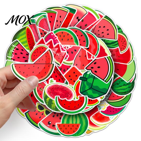 Assorted Fruit Stickers for Notebooks 50PCS Cartoon Watermelon Stickers, Waterproof Vinyl Decals, Summer Cute Decals Laptops DIY Crafts Water Bottles