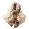 Women's 100% Pure Cashmere Color Block Knit Scarf – Stylish, Warm, and Versatile