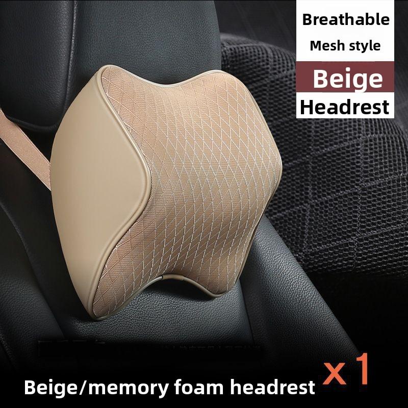 Car Headrest Waist Pillow Car Memory Cotton Neck Pillow Car Seat Car Pillow Back Pad Support Comfortable