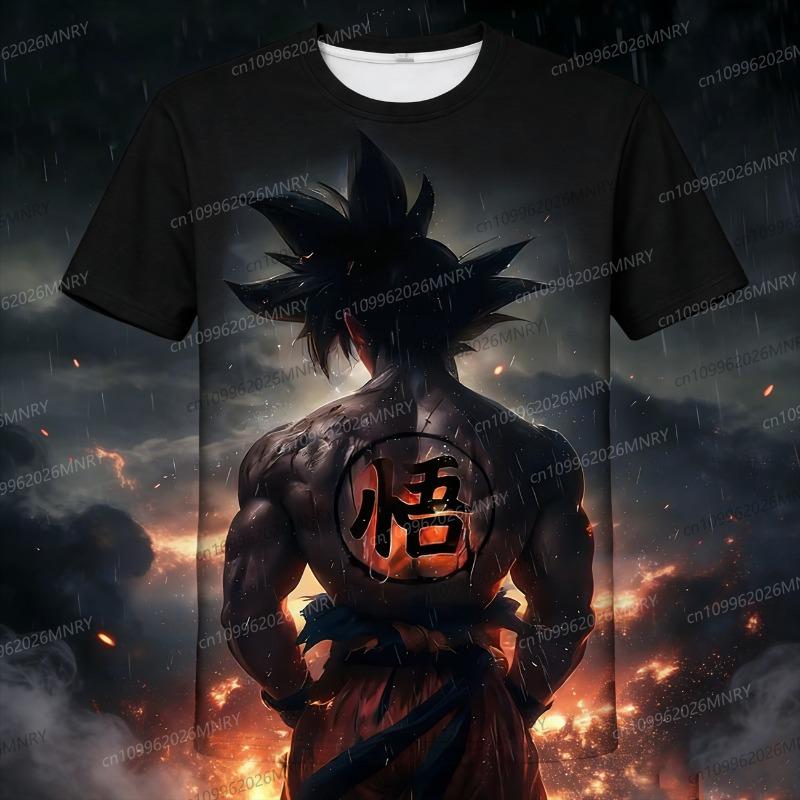 Anime Dragon Ball Son Goku Tshirt 3D Print Men's clothing Summer Girl clothes Top women Tshirt Girl Unisex Children's Clothing