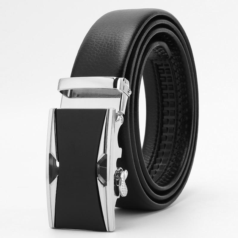Microfiber Edging Automatic Buckle Belt  Men's Casual Belt  Men's Trouser Belt