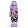 1PC Anime Fight Character Pattern 750ml Color Plastic Sports Water Bottle Leakproof Flip Straw Lid Suitable for Sports Office Home Use