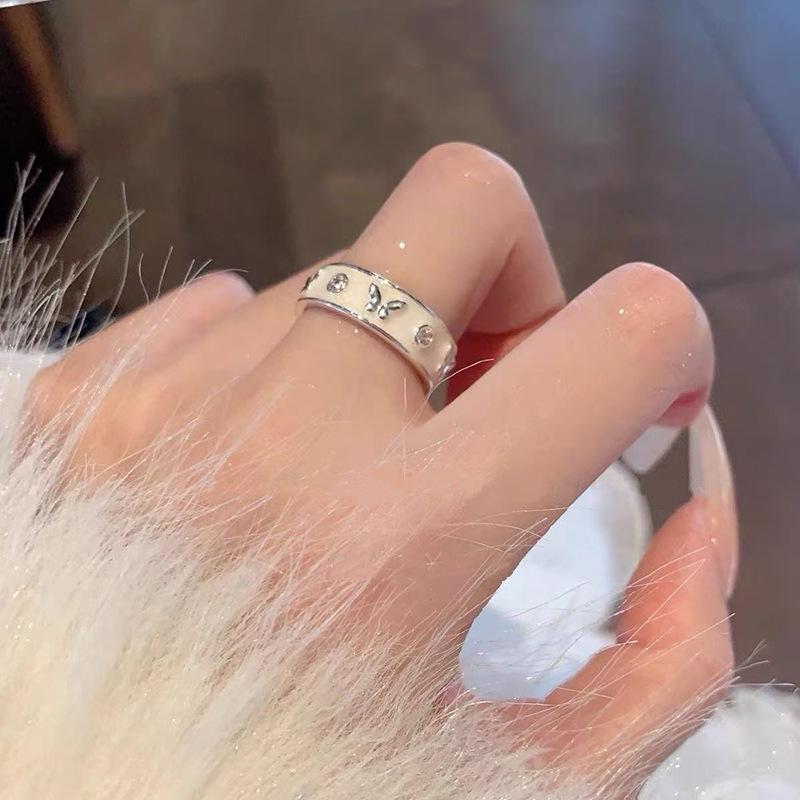 Adjustable Heart Ring: Women's 925 Sterling Silver, Retro Minimalist Style, Index Finger Fashion