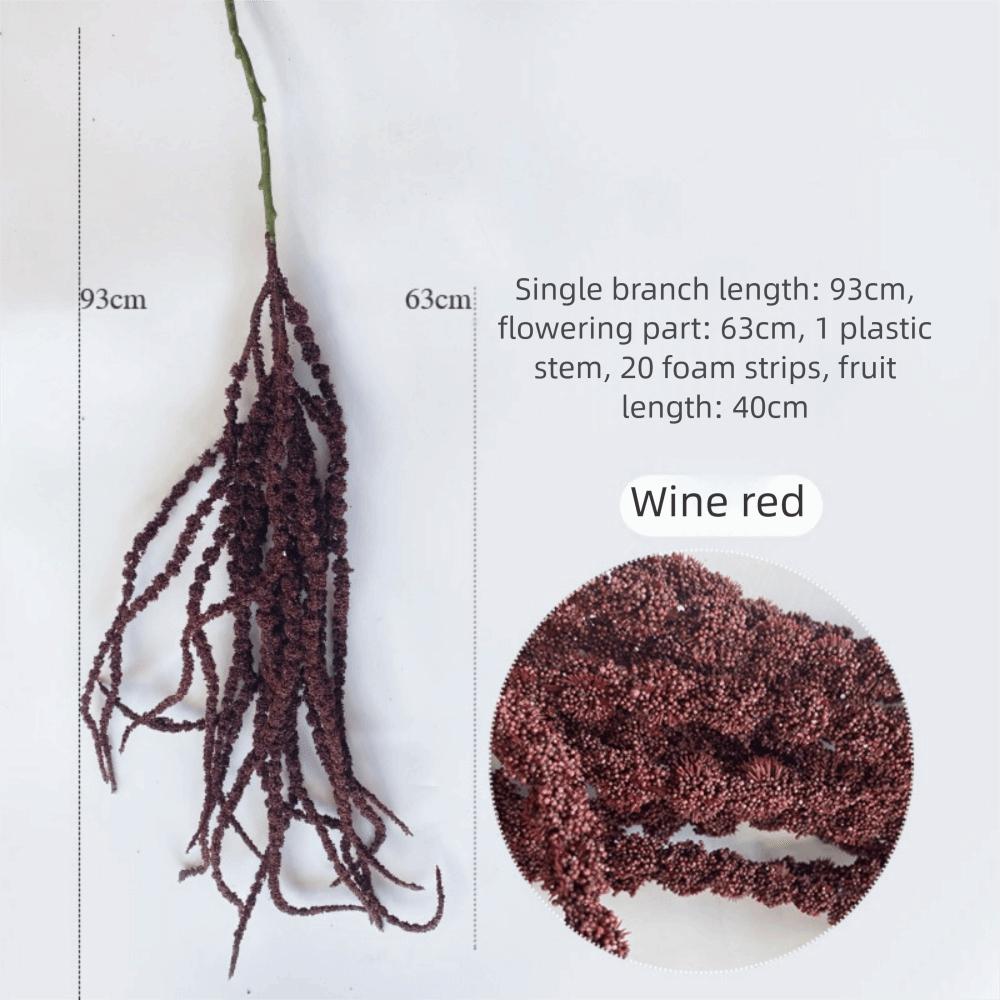 

Multicolor Artificial Hanging Plant Ornament Foam Simulated Amaranthus Caudatus Accessories Photo Props вино красного