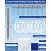 22Pcs Maple Syrup Tapping Kit, Maple Tree Tapping Kit with 6 Stainless Steel Maple Syrup Taps, 6 Maple Syrup Tubing, 6 Hooks, 2 Maple Sap Filters,