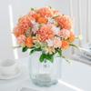 1Pc Artificial Flowers Wedding Home Bedroom Decoration Bridal Bouquet Garden Fake Silk Roses Hydrangeas Vase For Board Outdoors