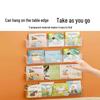 Wall-Mounted Children's Transparent Bookshelf: Punch-Free Storage Rack for Books