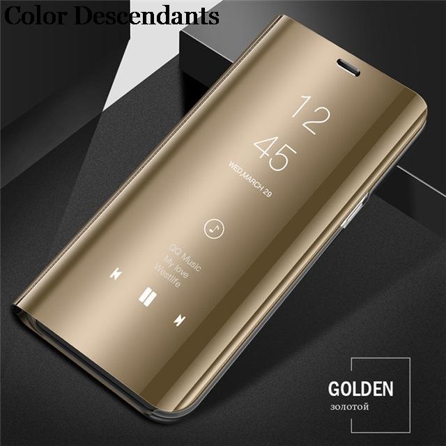 Coque de téléphone à rabat miroir rouge Mi 14C 13C pour Xiaomi Redmi Note 13 Coque Xiomi Redmi 12 12C 14C 10 Support magnétique Coque Xiaomi13 14T POCO F6 Pro