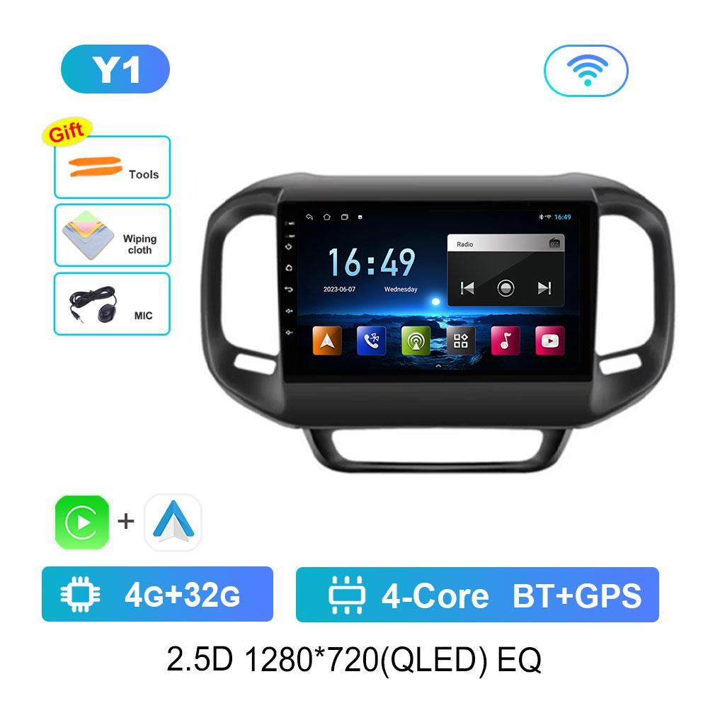 for FIAT Toro 2017 - 2021 Car Radio Multimedia Player Android 14 GPS Navigation 4G BT DSP Stereo Split Screen WiFi Auto Tools