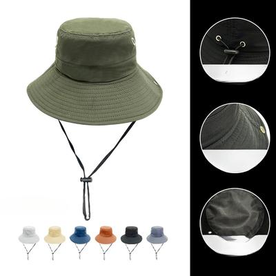 Mountaineering Hat Men's Sun Protection Big Hat Brim Fishing Hat Sun Protection Breathable Big Head Circumference Fisherman Hat Women