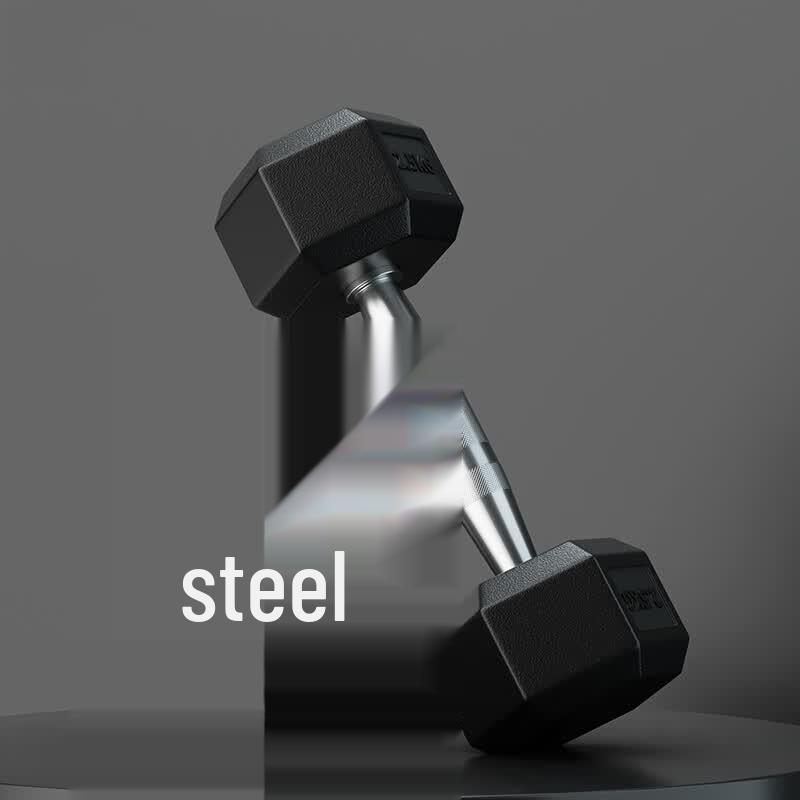 Elangyan Rubber-Coated Hex Dumbbells