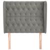 VidaXL Headboard with Ears Light Grey 93x23x118-128 Cm Velvet3118328