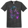 Black Panther T'Challa Neon Cyberpunk Superhero Graphic T Shirt Cool Fan Art Tee